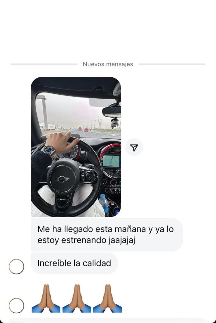 Testimonio de cliente Suite Watch estrenando reloj GMT Batman al volante