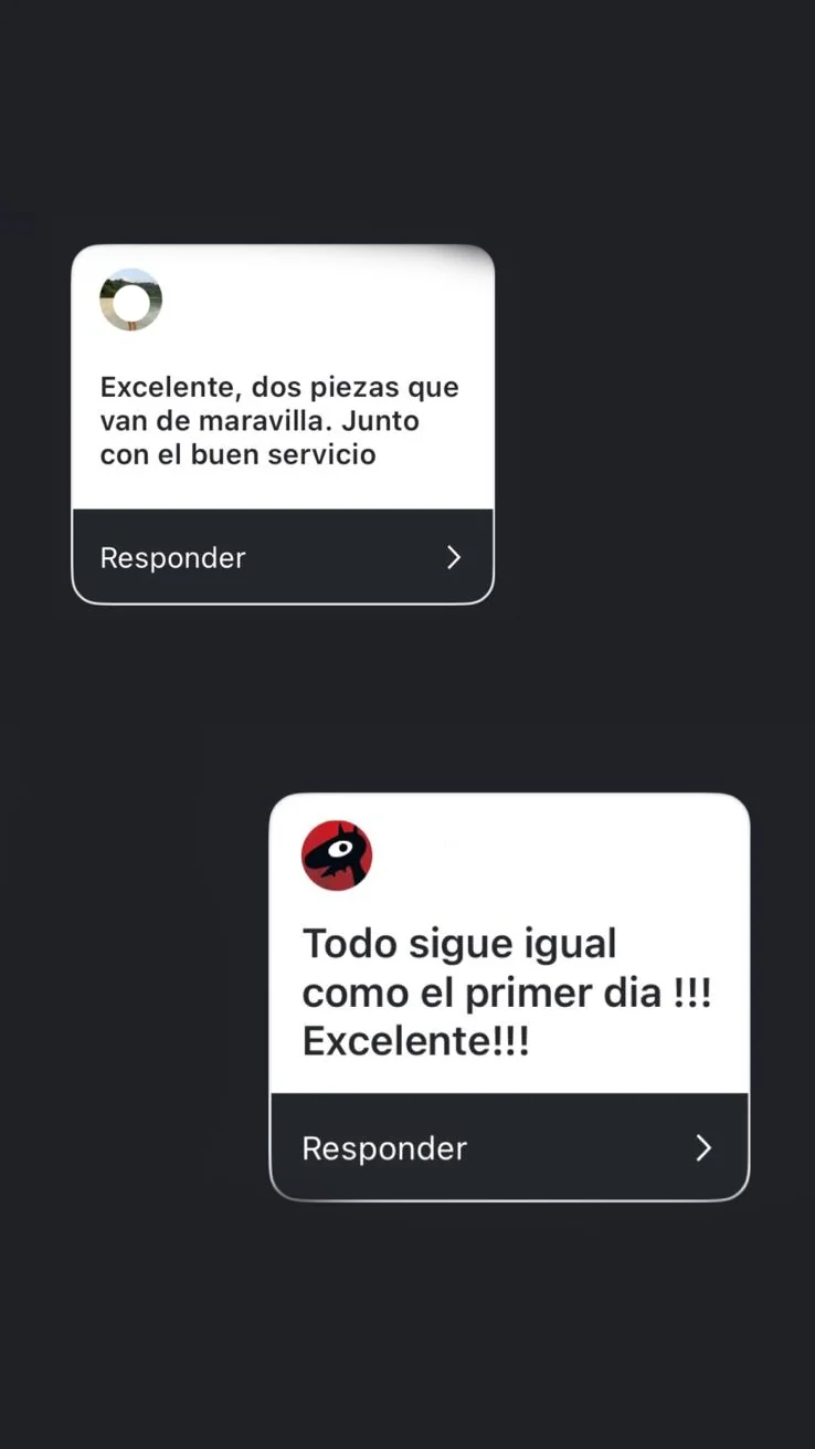 Testimonios de clientes Suite Watch sobre calidad del producto y servicio