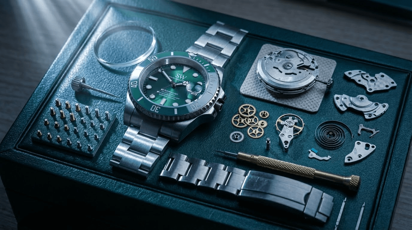 Master watchmaker at work